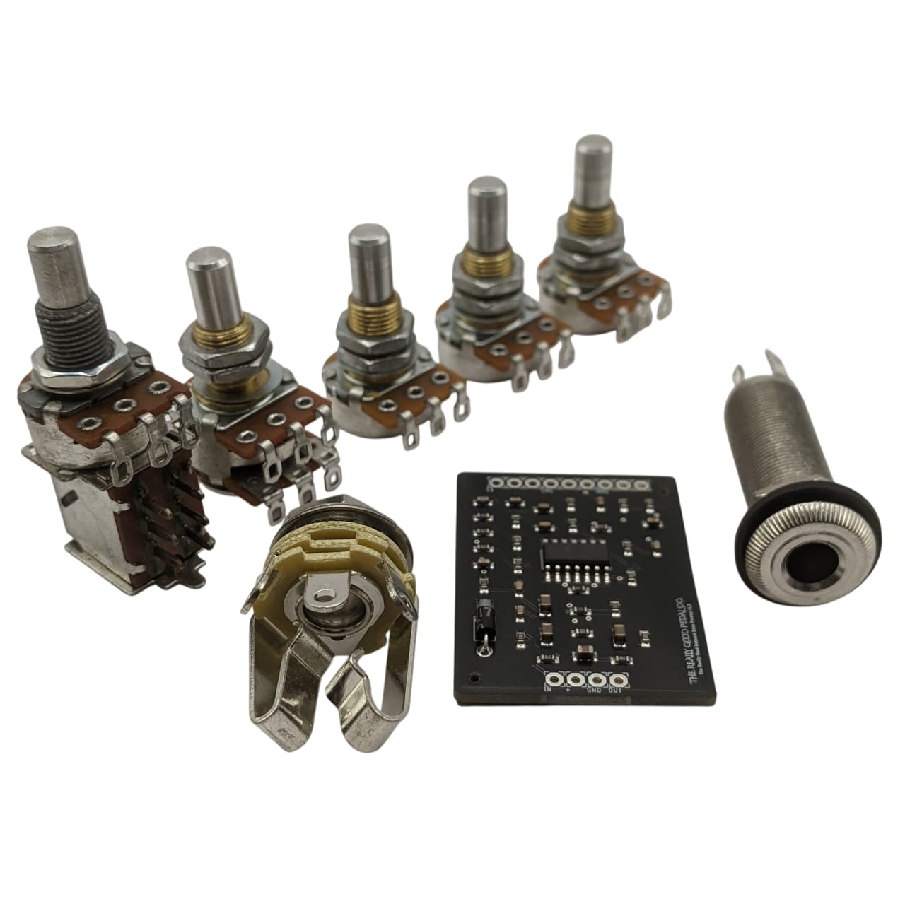 250K 5 Knob Solid Shaft Kit - Volume/Blend