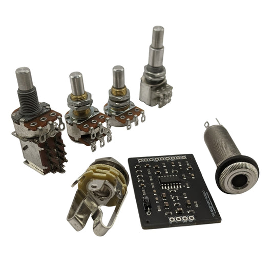250K 4 Knob Solid Shaft Kit - Volume/Blend