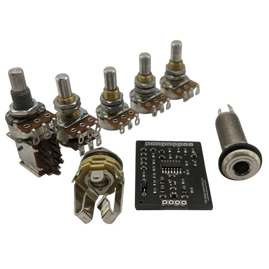 250K 5 Knob Solid Shaft Kit - Volume/Blend